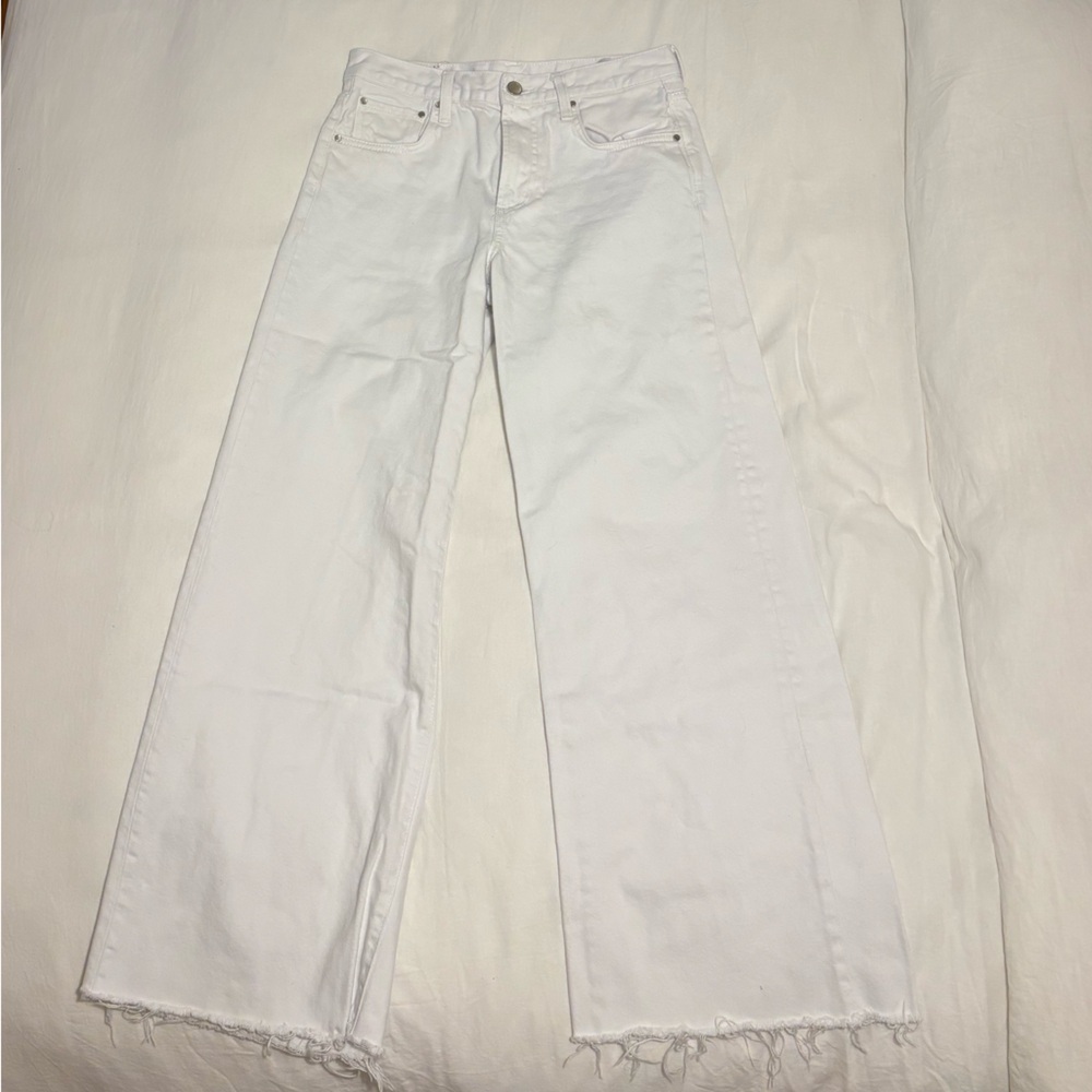 Zara White wide leg Jeans